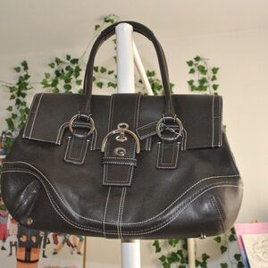 Coach SoHo Hampton Brown Leather Handbag